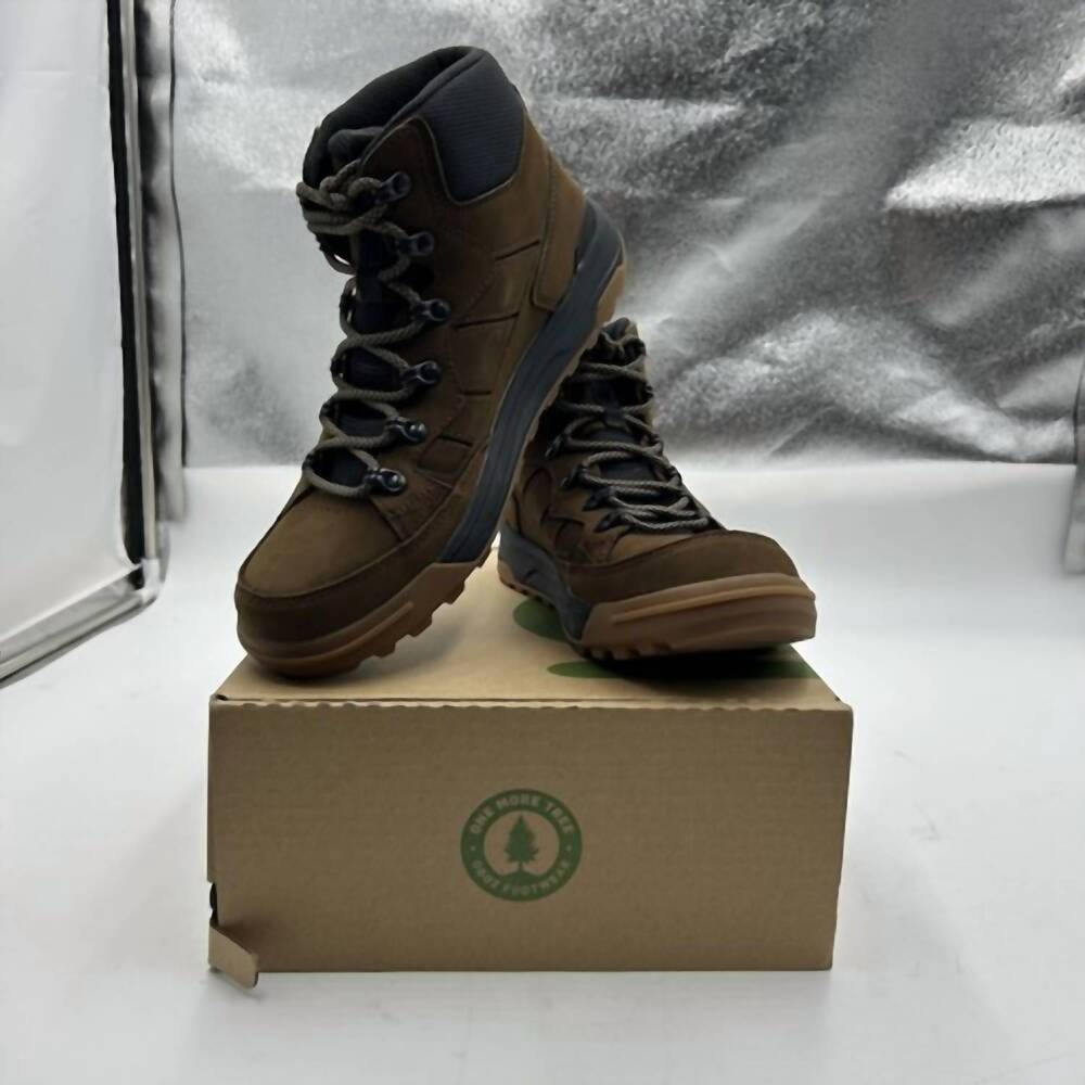 NEW OBOZ men's burke mid leather b-dry waterproof boot in dark earth